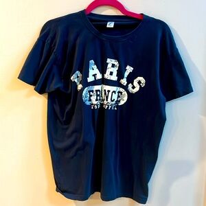 SOL’S T-Shirt Navy Blue Size medium Very Soft Paris France purchased in France